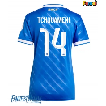 Real Madrid Aurelien Tchouameni #14 Tricou Fotbal Replică 2025-26 Femei Treilea